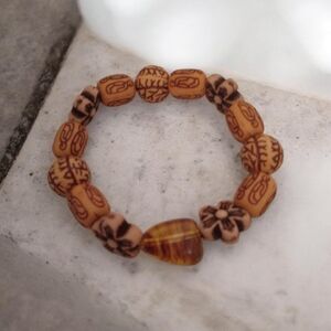 Handcrafted Brown Beaded Bracelet